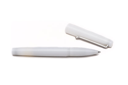 White Rollerball Pen by Tactile Turn