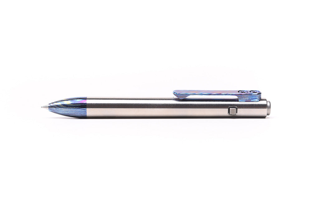 Titanium Damascus Side Click Pens