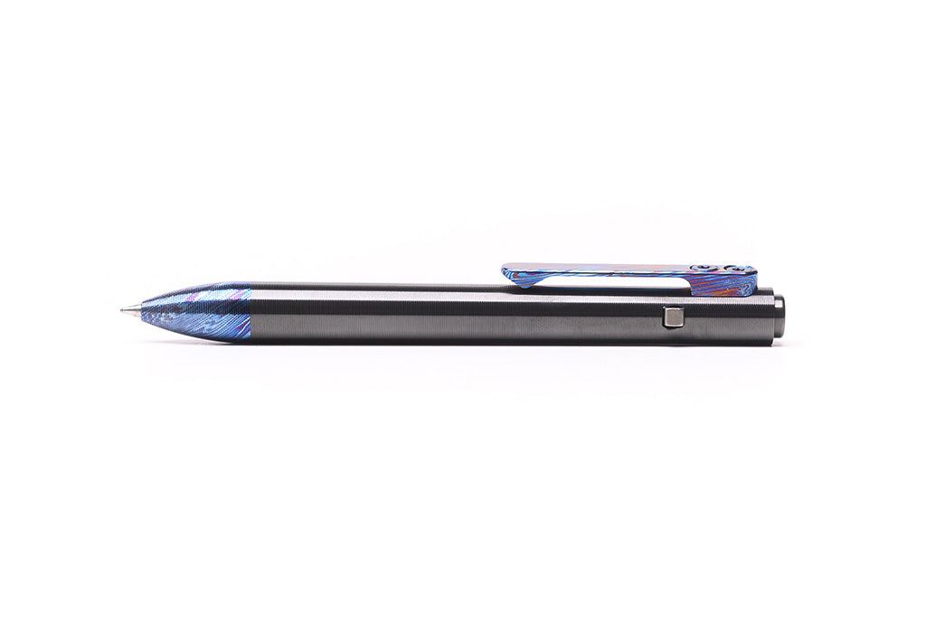 Titanium Damascus Side Click Pens